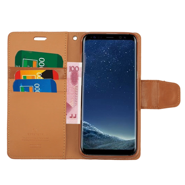 GOOSPERY SONATA DIARY Series for Galaxy S8 / G950 Simulation Skin Horizontal Flip Leather Case with Holder & Card Slots & Wallet