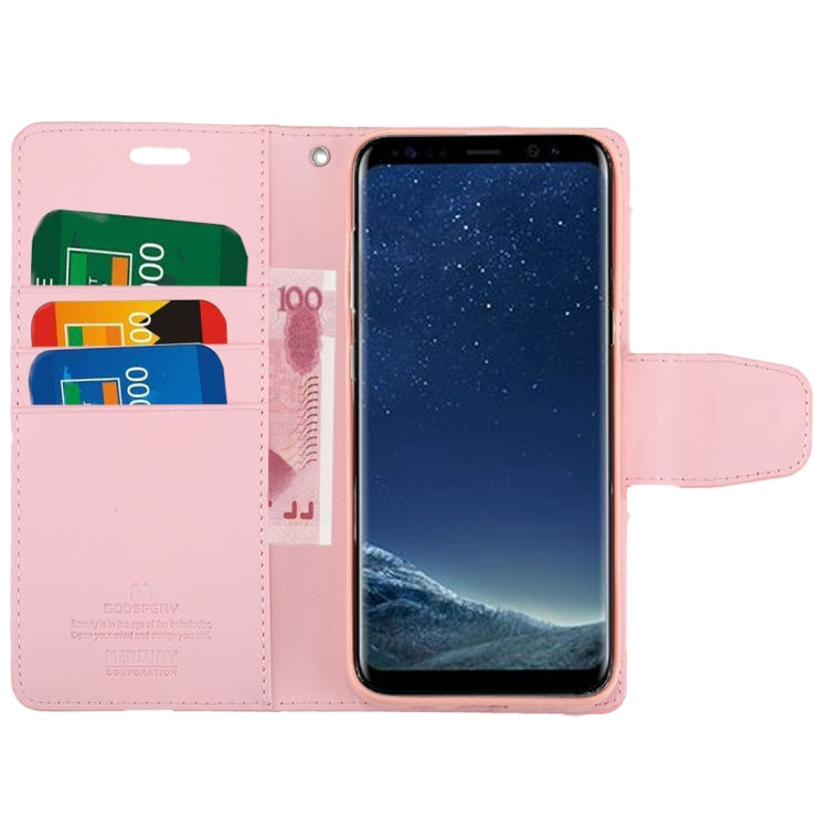 GOOSPERY SONATA DIARY Series for Galaxy S8 / G950 Simulation Skin Horizontal Flip Leather Case with Holder & Card Slots & Wallet