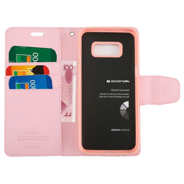 GOOSPERY SONATA DIARY Series for Galaxy S8 / G950 Simulation Skin Horizontal Flip Leather Case with Holder & Card Slots & Wallet