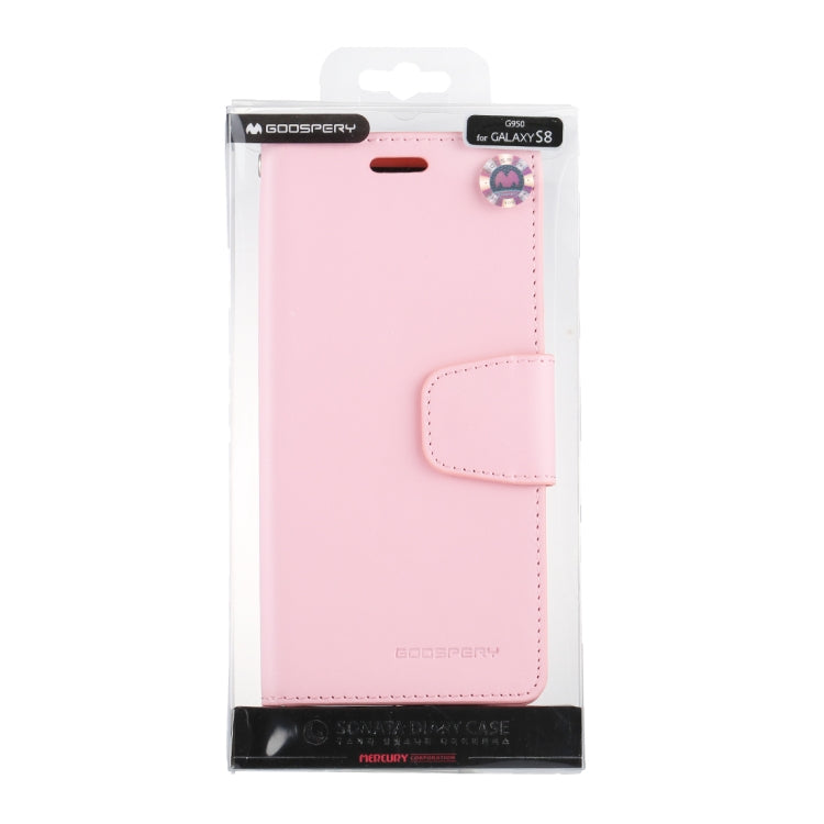 GOOSPERY SONATA DIARY Series for Galaxy S8 / G950 Simulation Skin Horizontal Flip Leather Case with Holder & Card Slots & Wallet