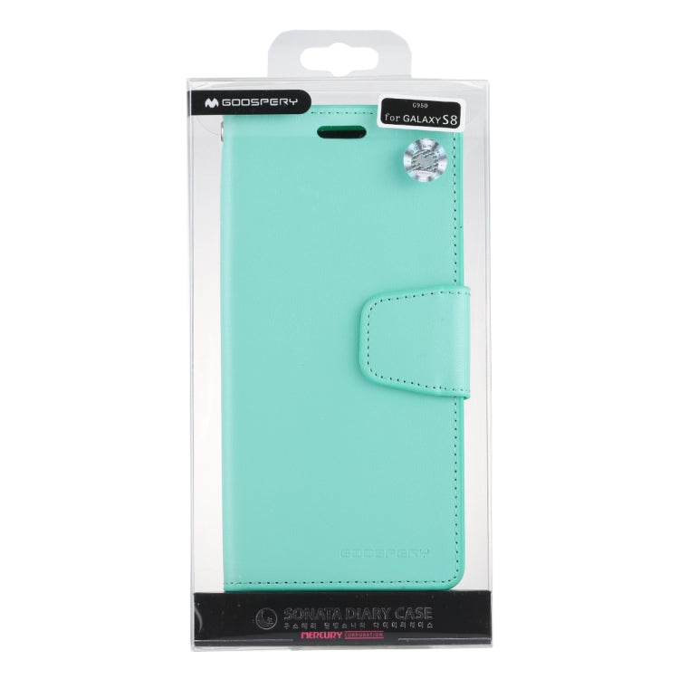 GOOSPERY SONATA DIARY Series for Galaxy S8 / G950 Simulation Skin Horizontal Flip Leather Case with Holder & Card Slots & Wallet