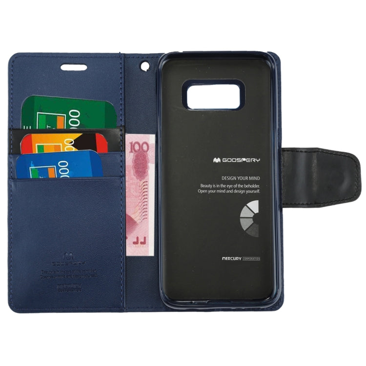 GOOSPERY SONATA DIARY Series for Galaxy S8 / G950 Simulation Skin Horizontal Flip Leather Case with Holder & Card Slots & Wallet