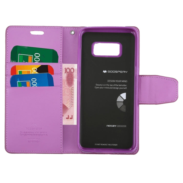 GOOSPERY SONATA DIARY Series for Galaxy S8 / G950 Simulation Skin Horizontal Flip Leather Case with Holder & Card Slots & Wallet