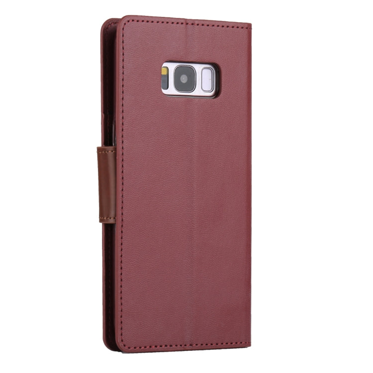 GOOSPERY SONATA DIARY Series for Galaxy S8 / G950 Simulation Skin Horizontal Flip Leather Case with Holder & Card Slots & Wallet