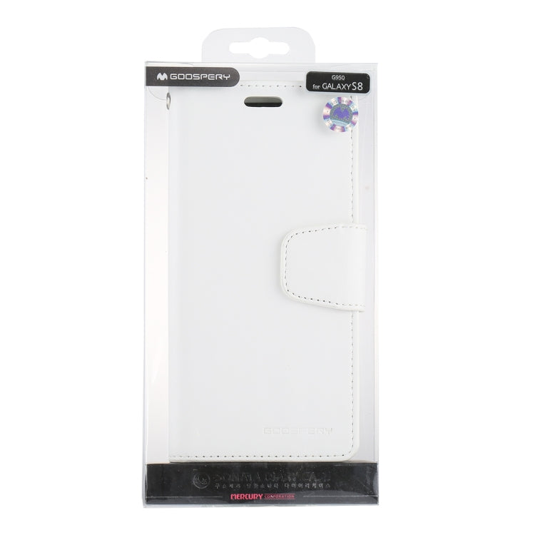 GOOSPERY SONATA DIARY Series for Galaxy S8 / G950 Simulation Skin Horizontal Flip Leather Case with Holder & Card Slots & Wallet