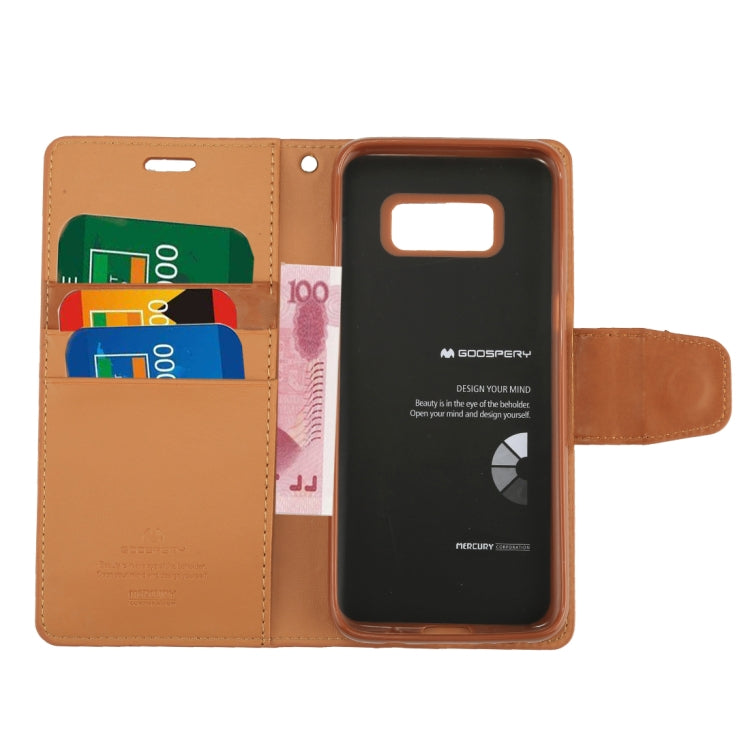 GOOSPERY SONATA DIARY Series for Galaxy S8 + / G955 Simulation Skin Horizontal Flip Leather Case with Holder & Card Slots & Wallet