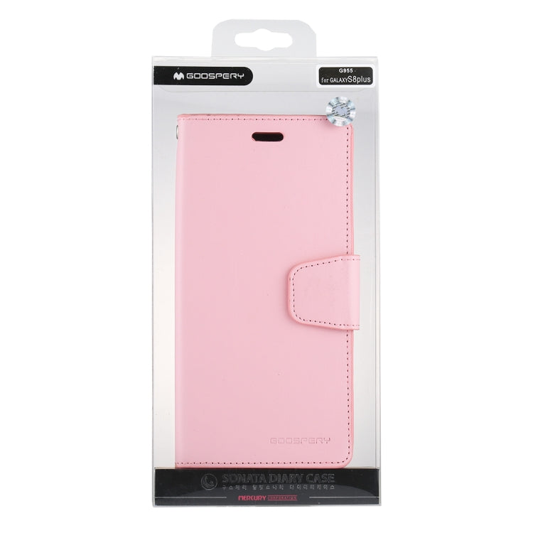 GOOSPERY SONATA DIARY Series for Galaxy S8 + / G955 Simulation Skin Horizontal Flip Leather Case with Holder & Card Slots & Wallet