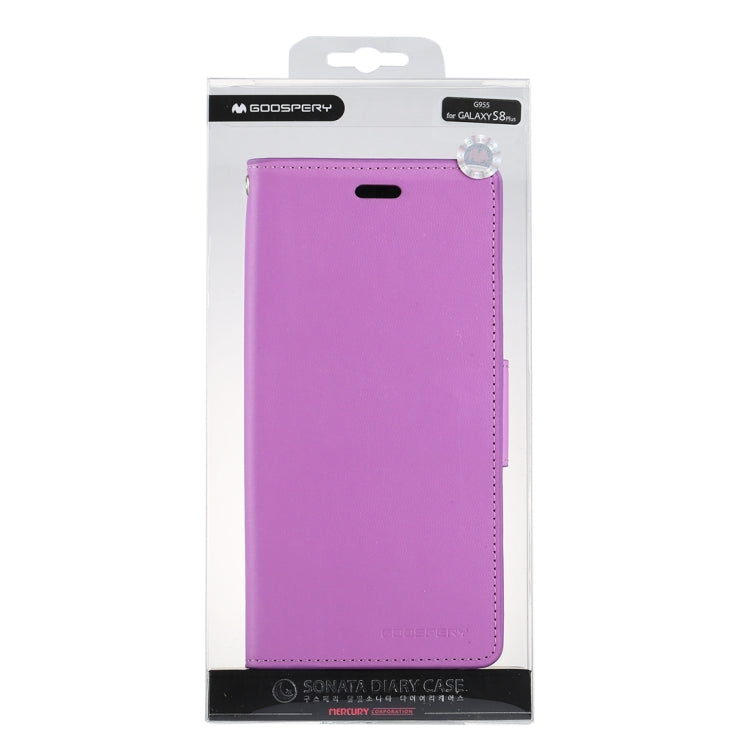 GOOSPERY SONATA DIARY Series for Galaxy S8 + / G955 Simulation Skin Horizontal Flip Leather Case with Holder & Card Slots & Wallet
