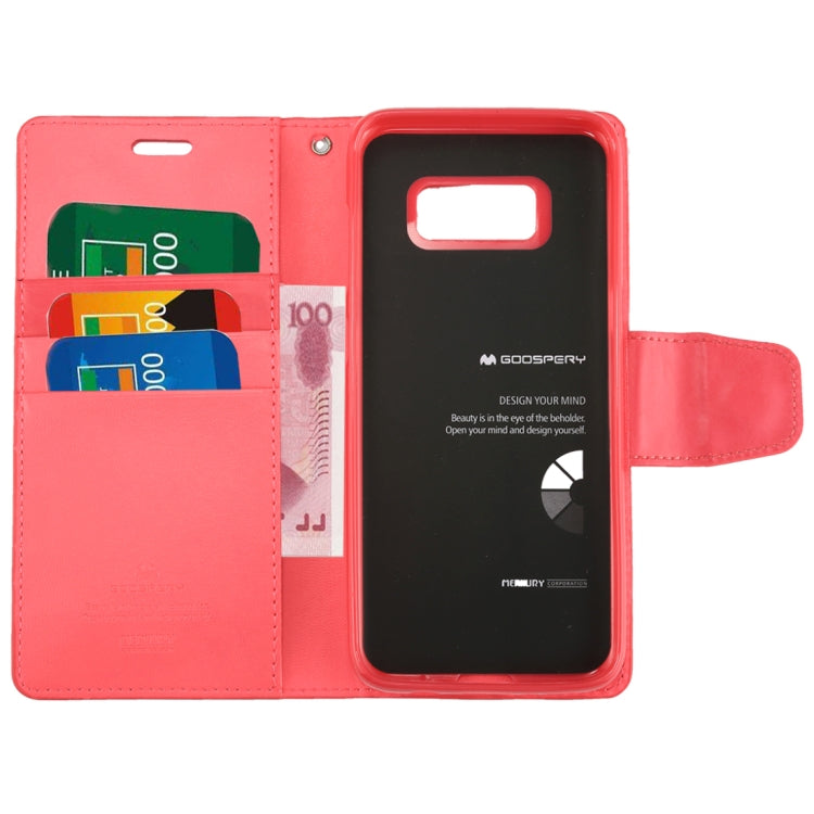 GOOSPERY SONATA DIARY Series for Galaxy S8 + / G955 Simulation Skin Horizontal Flip Leather Case with Holder & Card Slots & Wallet