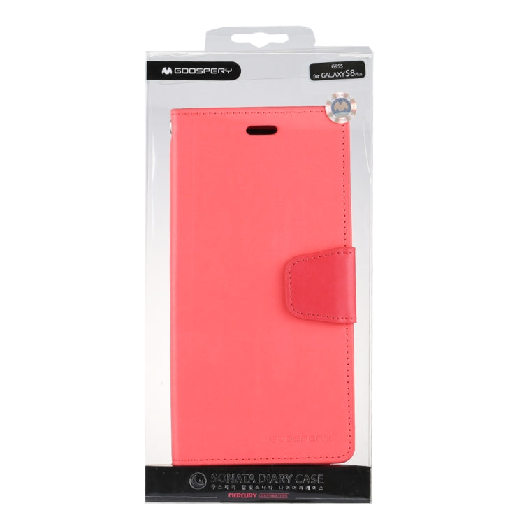 GOOSPERY SONATA DIARY Series for Galaxy S8 + / G955 Simulation Skin Horizontal Flip Leather Case with Holder & Card Slots & Wallet