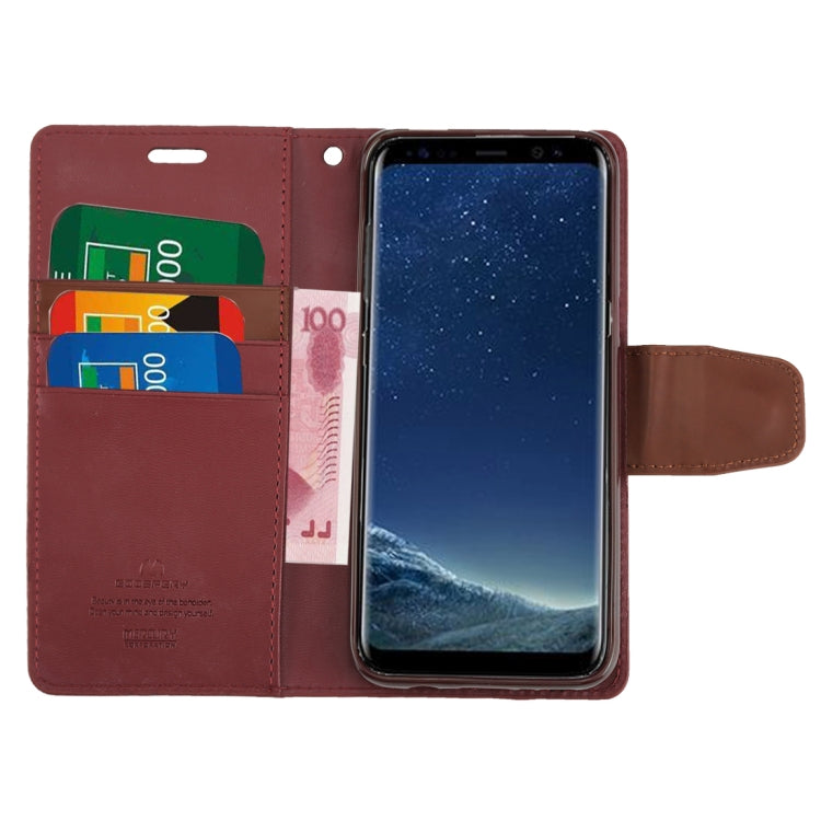 GOOSPERY SONATA DIARY Series for Galaxy S8 + / G955 Simulation Skin Horizontal Flip Leather Case with Holder & Card Slots & Wallet