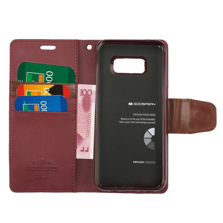 GOOSPERY SONATA DIARY Series for Galaxy S8 + / G955 Simulation Skin Horizontal Flip Leather Case with Holder & Card Slots & Wallet