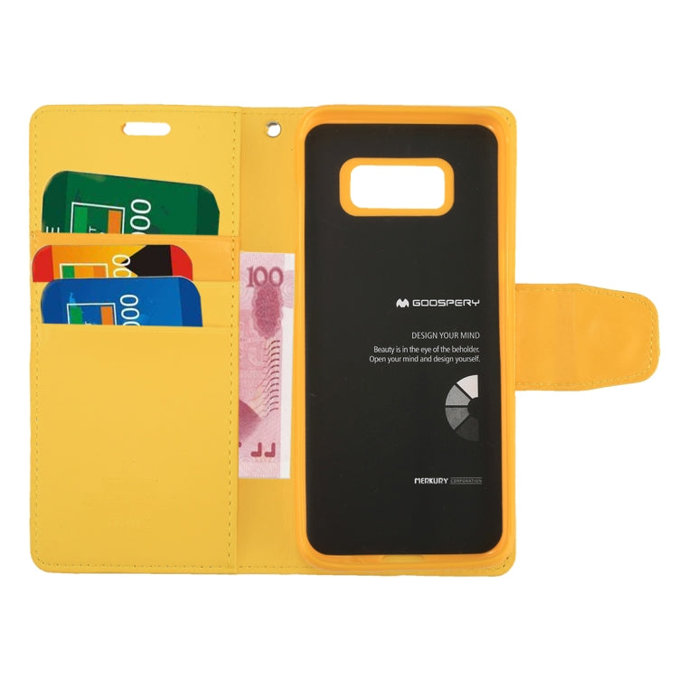 GOOSPERY SONATA DIARY Series for Galaxy S8 + / G955 Simulation Skin Horizontal Flip Leather Case with Holder & Card Slots & Wallet