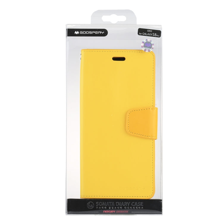 GOOSPERY SONATA DIARY Series for Galaxy S8 + / G955 Simulation Skin Horizontal Flip Leather Case with Holder & Card Slots & Wallet