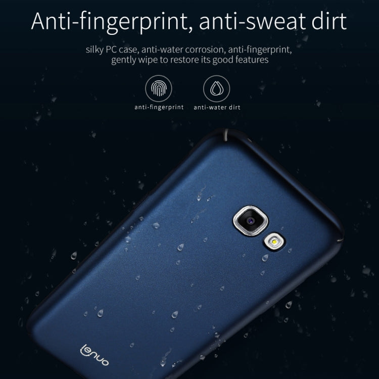 Lenuo for Galaxy A5 (2017) / A520 PC Ultra-thin Impact Protection Case (Black)