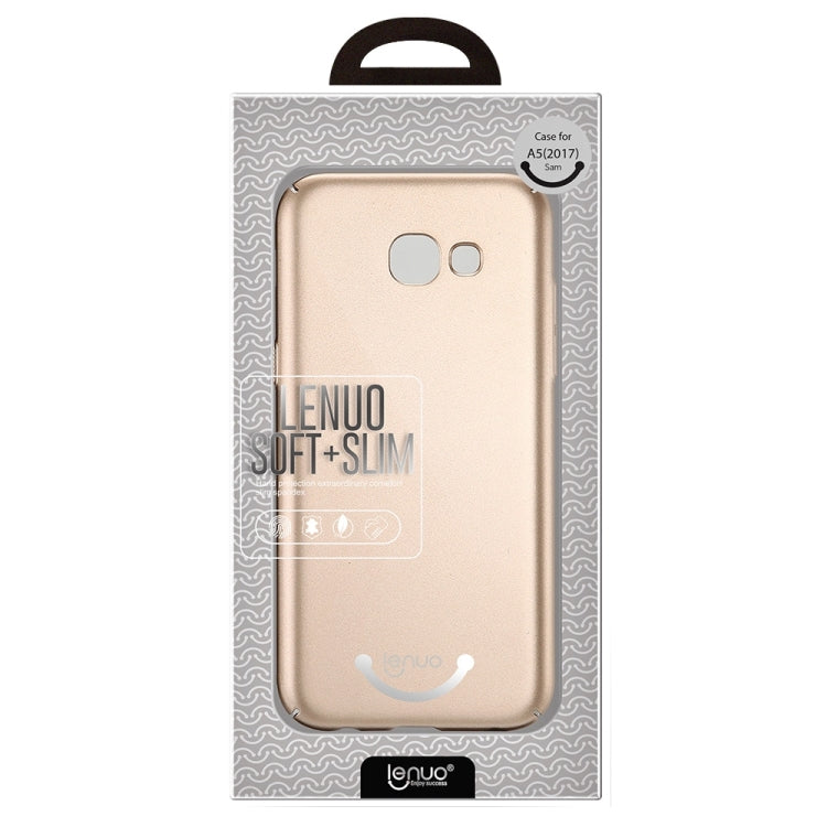 Lenuo for Galaxy A5 (2017) / A520 PC Ultra-thin Impact Protection Case (Black)