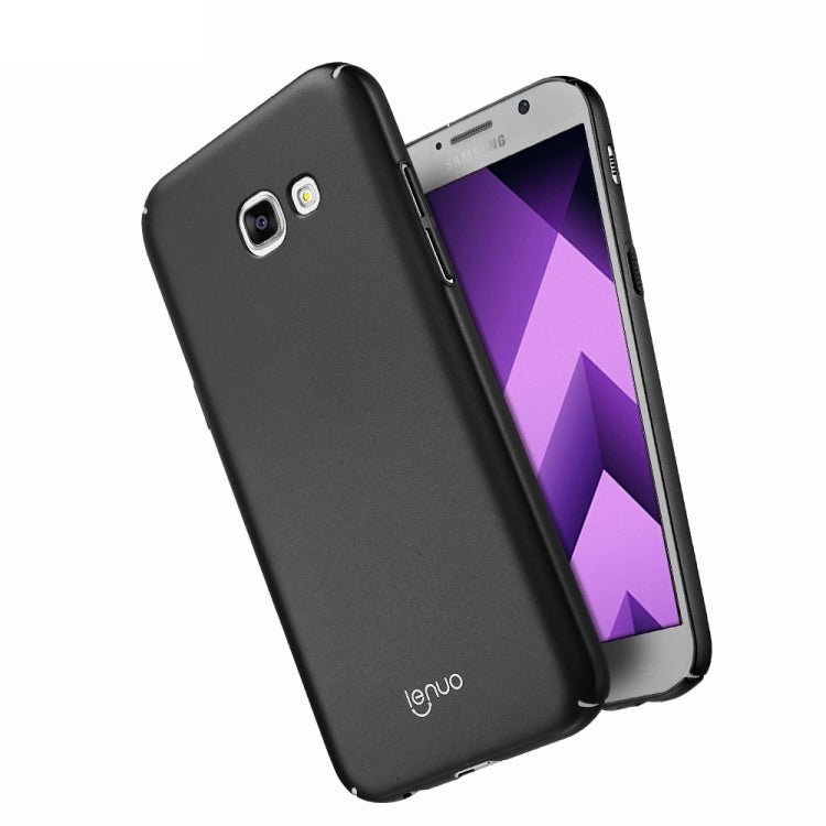 Lenuo for Galaxy A5 (2017) / A520 PC Ultra-thin Impact Protection Case (Black)