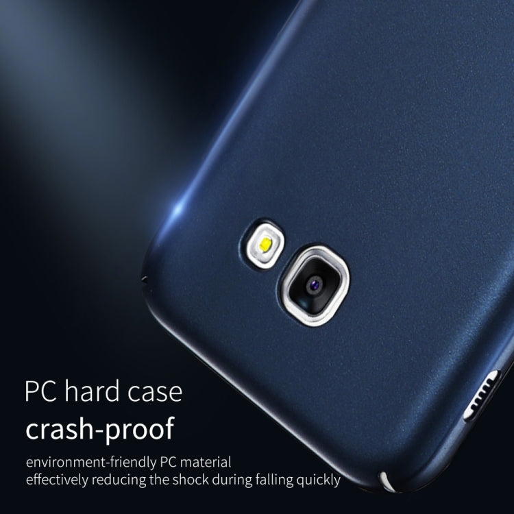 Lenuo for Galaxy A5 (2017) / A520 PC Ultra-thin Impact Protection Case (Black)