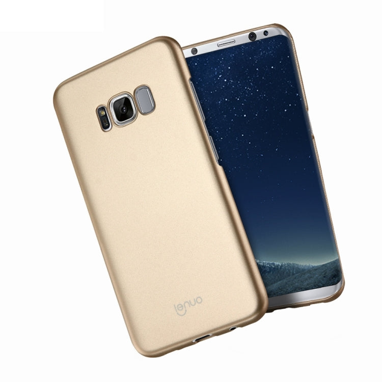 Lenuo for Galaxy S8 PC Ultra-thin Impact Protection Case(Gold)