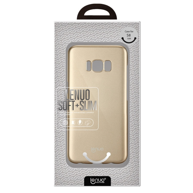 Lenuo for Galaxy S8 PC Ultra-thin Impact Protection Case(Gold)