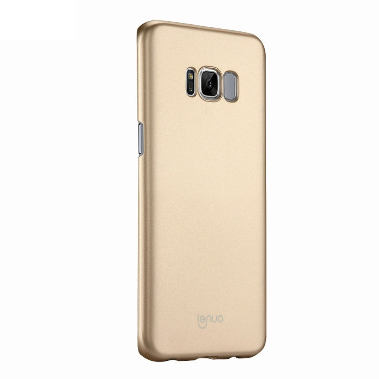 Lenuo for Galaxy S8 PC Ultra-thin Impact Protection Case(Gold)