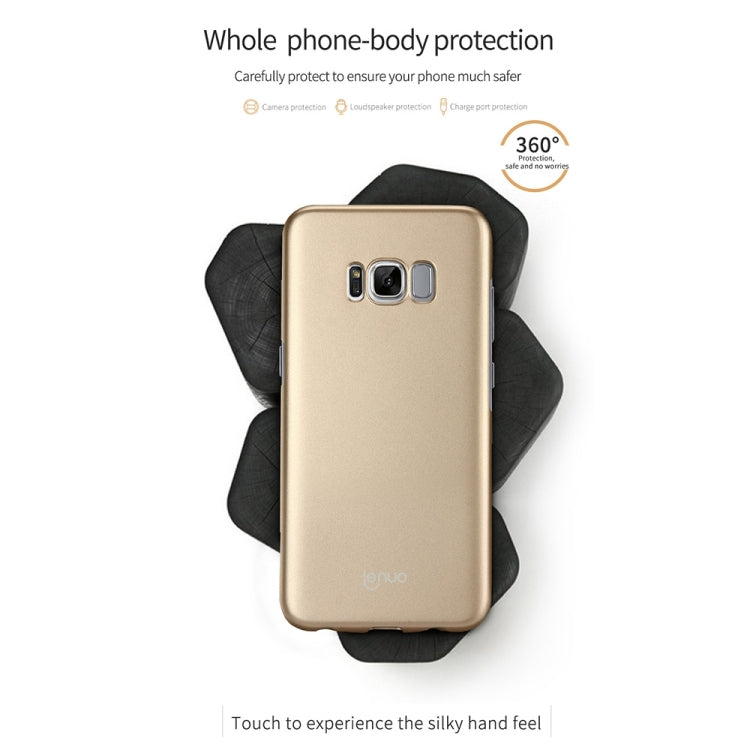 Lenuo for Galaxy S8 PC Ultra-thin Impact Protection Case(Gold)