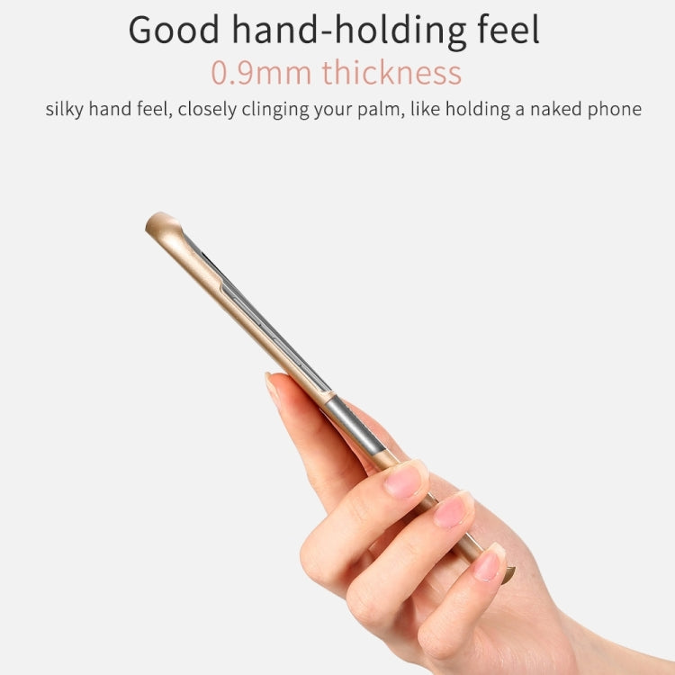Lenuo for Galaxy S8 PC Ultra-thin Impact Protection Case(Gold)