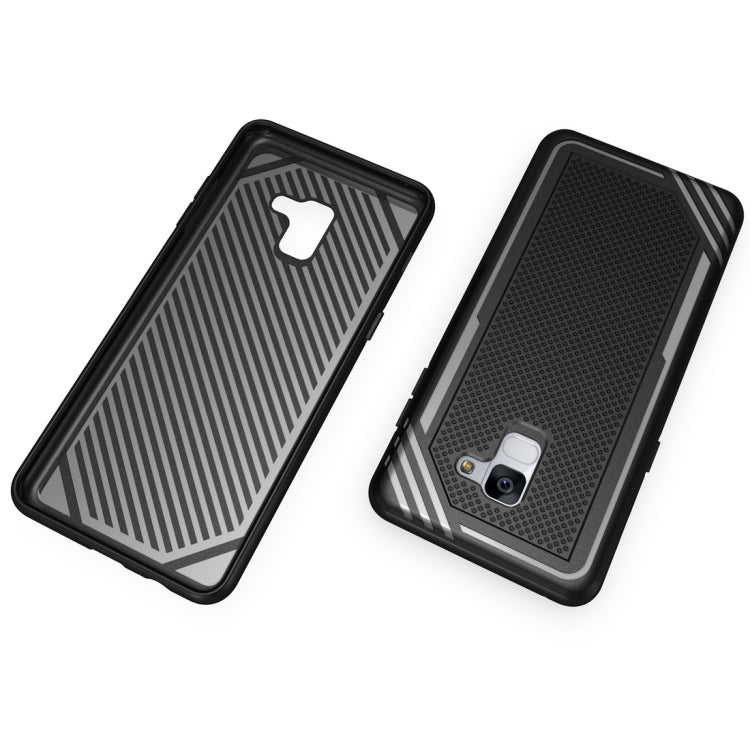 Lattice Texture TPU Shockproof Case for Galaxy A8+ (2018)
