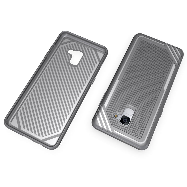 Lattice Texture TPU Shockproof Case for Galaxy A8+ (2018)