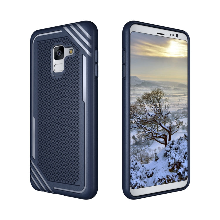 Lattice Texture TPU Shockproof Case for Galaxy A8 (2018)