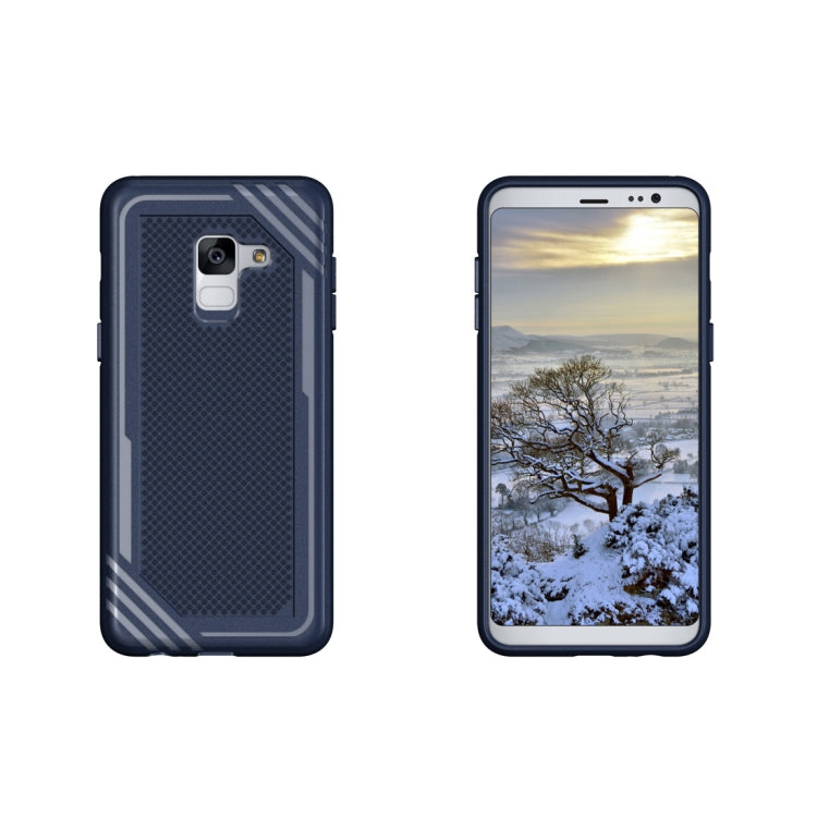 Lattice Texture TPU Shockproof Case for Galaxy A8 (2018)