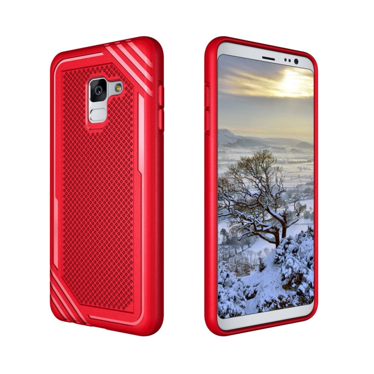 Lattice Texture TPU Shockproof Case for Galaxy A8 (2018)