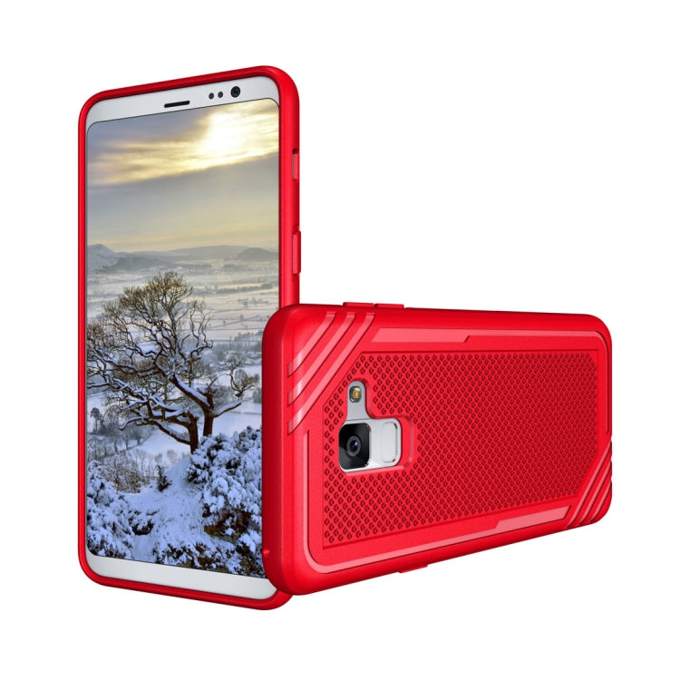 Lattice Texture TPU Shockproof Case for Galaxy A8 (2018)