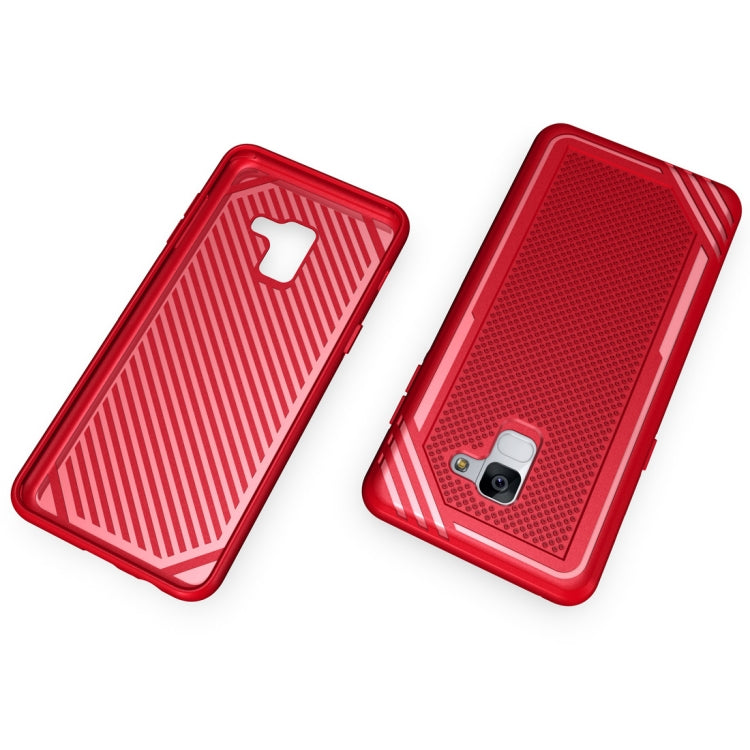 Lattice Texture TPU Shockproof Case for Galaxy A8 (2018)