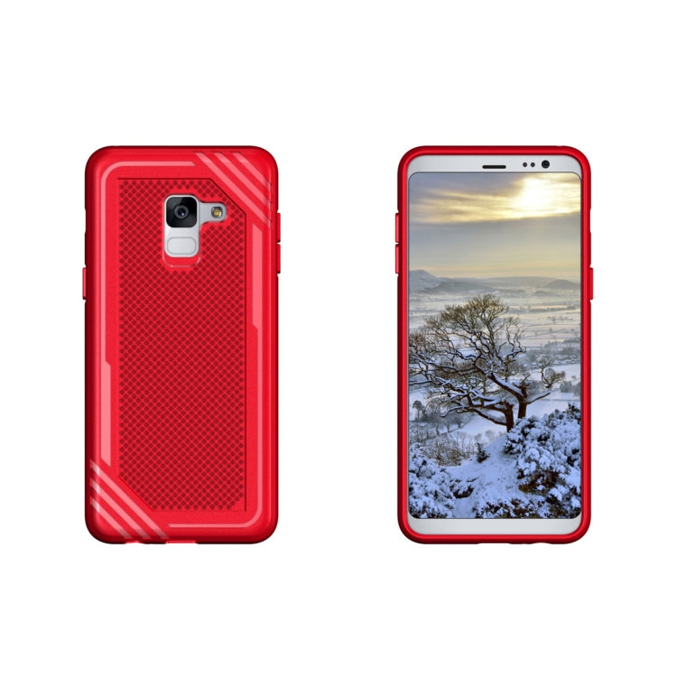 Lattice Texture TPU Shockproof Case for Galaxy A8 (2018)