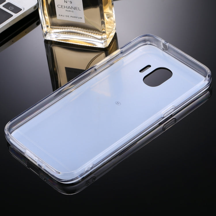 For Galaxy J2 Pro (2018) Acrylic + TPU Electroplating Mirror Protective Back Cover Case