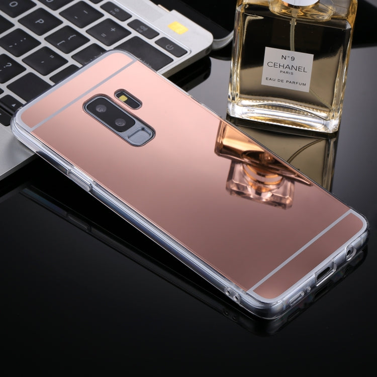 For Galaxy S9+ Acrylic + TPU Electroplating Mirror Protective Back Cover Case