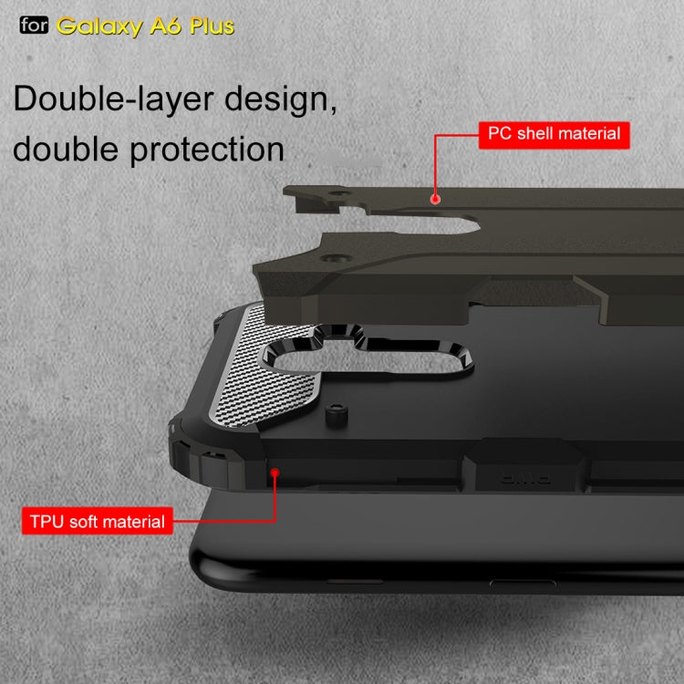 Magic Armor TPU + PC Combination Case for Galaxy A6+ (2018)