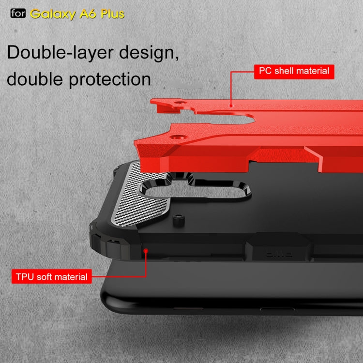 Magic Armor TPU + PC Combination Case for Galaxy A6+ (2018)