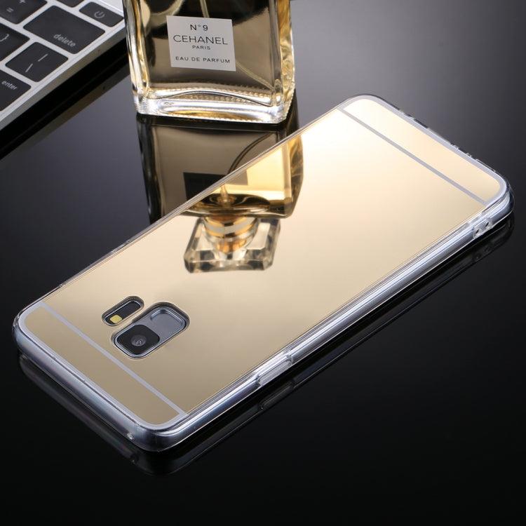 For Galaxy S9 Acrylic + TPU Electroplating Mirror Protective Back Cover Case
