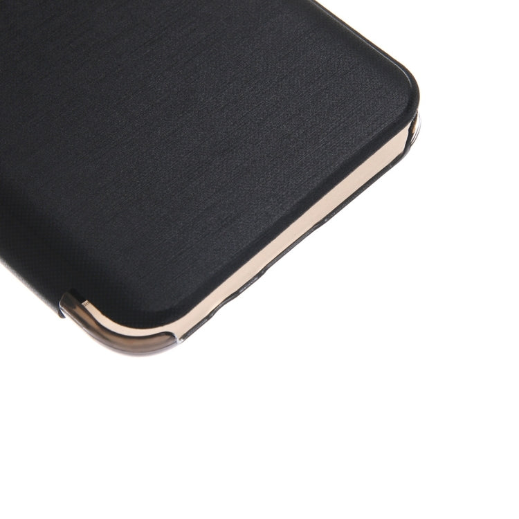 For Galaxy S8 PU+PC Small Lattice Texture Horizontal Flip Leather Case with Call Display ID