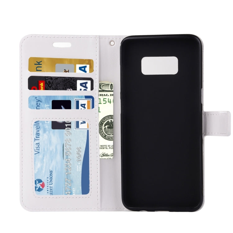 For Galaxy S8 Retro Crazy Horse Texture Horizontal Flip Leather Case with Holder & Card Slots & Wallet & Photo Frame & Lanyard