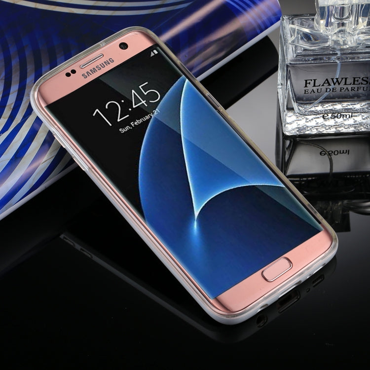 GOOSPERY for Galaxy S7 Edge Detachable Electroplating Bumper Frame + TPU Shockproof Protective Back Cover Case with Holder