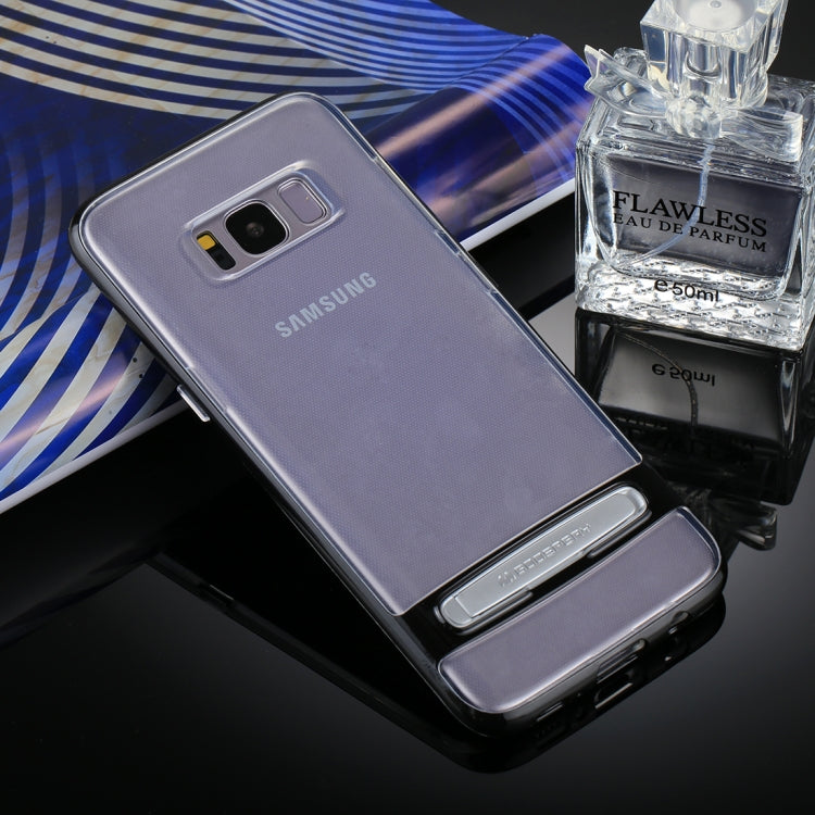 GOOSPERY for Galaxy S8 Detachable Electroplating Bumper Frame + TPU Shockproof Protective Back Cover Case with Holder