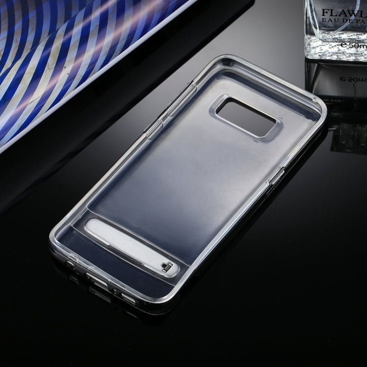 GOOSPERY for Galaxy S8 Detachable Electroplating Bumper Frame + TPU Shockproof Protective Back Cover Case with Holder