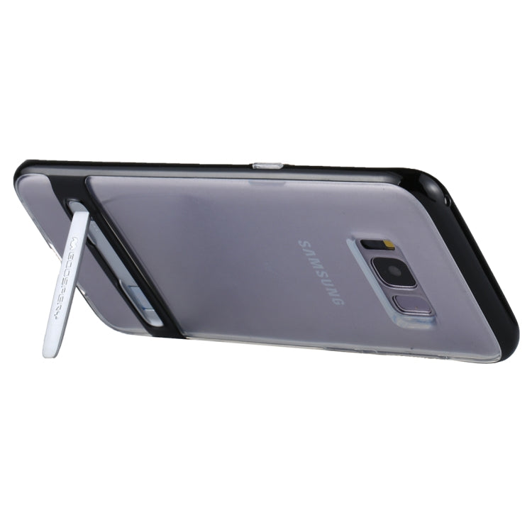 GOOSPERY for Galaxy S8 Detachable Electroplating Bumper Frame + TPU Shockproof Protective Back Cover Case with Holder