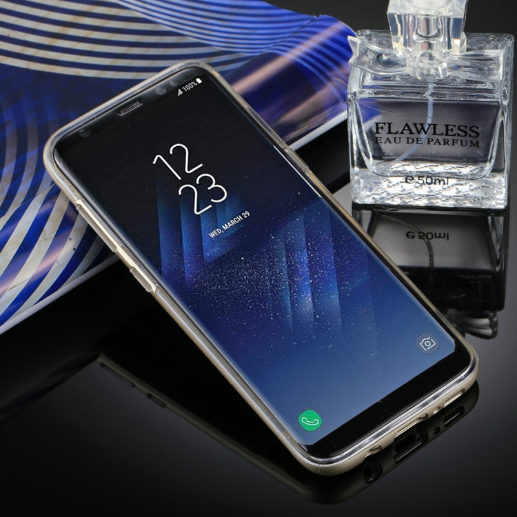 GOOSPERY for Galaxy S8 Detachable Electroplating Bumper Frame + TPU Shockproof Protective Back Cover Case with Holder