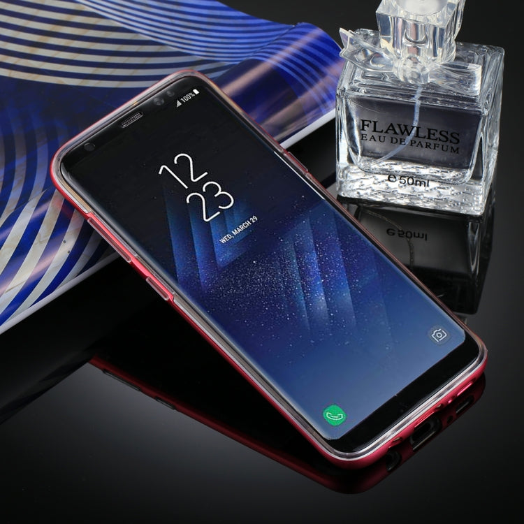 GOOSPERY for Galaxy S8 Detachable Electroplating Bumper Frame + TPU Shockproof Protective Back Cover Case with Holder