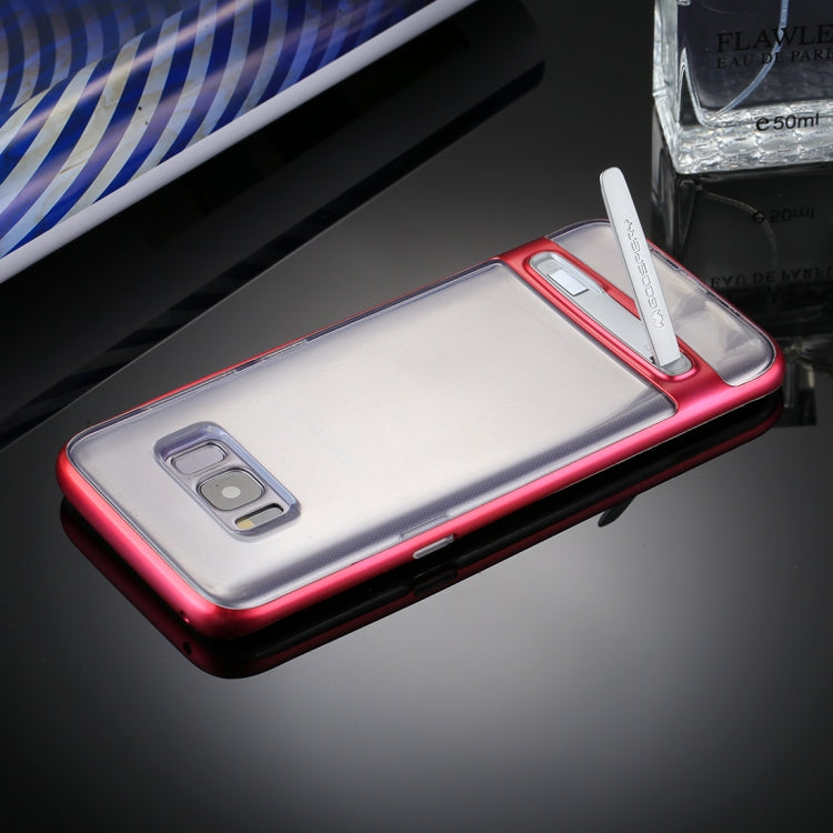 GOOSPERY for Galaxy S8 Detachable Electroplating Bumper Frame + TPU Shockproof Protective Back Cover Case with Holder