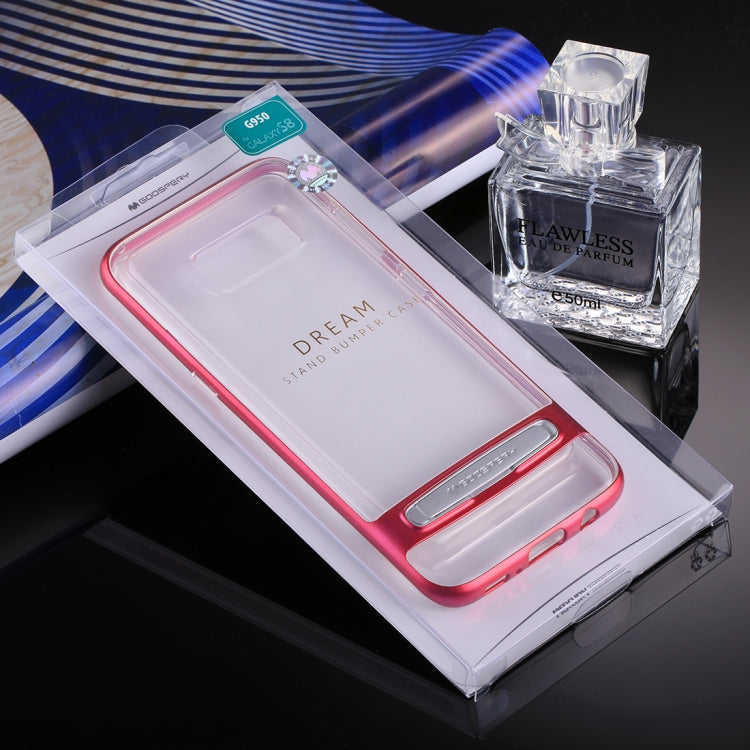 GOOSPERY for Galaxy S8 Detachable Electroplating Bumper Frame + TPU Shockproof Protective Back Cover Case with Holder